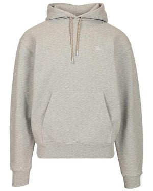 Burberry Reilly Chk Pch Hoodie - Grijs