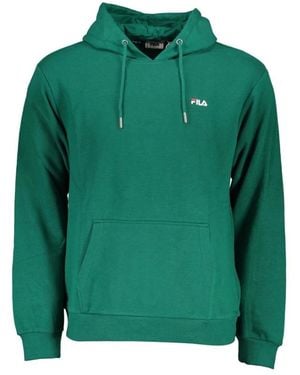 Felpa fila verde con cappuccio sale
