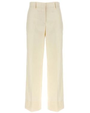 Brioni Wide Trousers - Natural