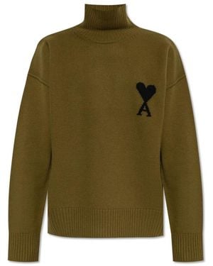 Ami Paris Golf Mit Logo - Grün