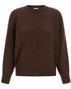 Brunello Cucinelli Truien & Vesten ,Bruin ,Truien