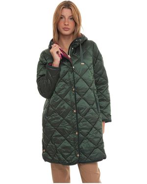Husky Original Quilted Hooded Cassie Coat - Groen