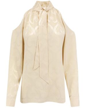 Dior Blouse Met Blote Schouders - Naturel