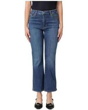 FRAME Stijlvolle Cropped Flare Denim Broek - Blauw