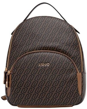 Liu Jo Monogram Rucksack - Schwarz