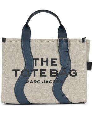 Marc Jacobs Wavy Canvas Medium Tote Bag - Blauw
