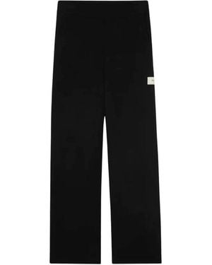flâneur Straight Trousers - Negro