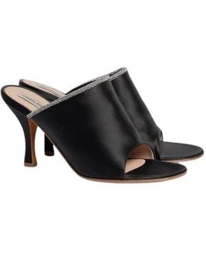 Alberta Ferretti Heeled Mules - Negro