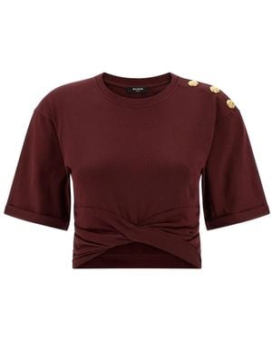 Balmain T-Shirts - Rojo