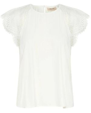 Cream Blouses - White