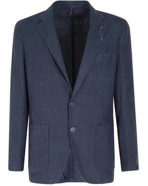 Santaniello Jassen ,Blauw ,Ruched Blazer