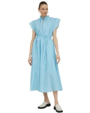 Samsøe & Samsøe Maxi-Kleider - Blau