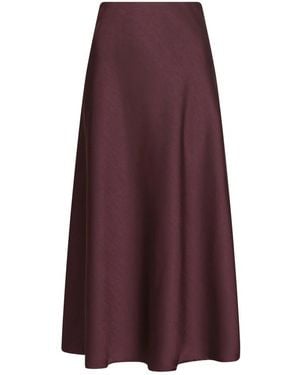 Neo Noir Midi Skirts - Purple