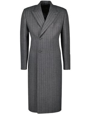 Dior Single-Breasted Coats - Grey