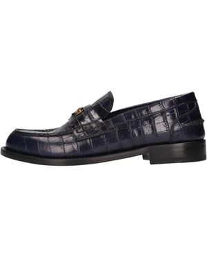 Roberto Cavalli Schoenen ,Blauw ,Leer Leren Moccasins