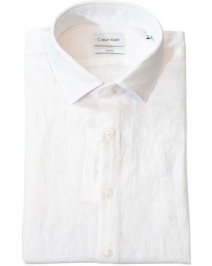 Calvin Klein Casual Shirts - Blanco