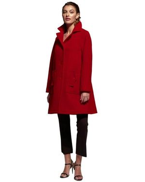 Moskada Single-Breasted Coats - Rouge