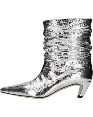 MSGM Zilveren Laarzen - Zwart