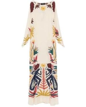 Etro Kleedjes ,Veelkleurig ,Maxi Jurken - Wit