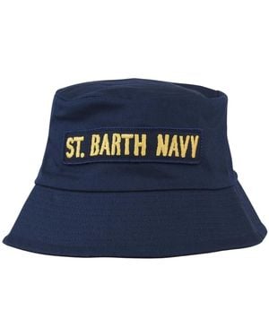 MC2 Saint Barth James Patchwork Hat - Blau