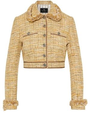 Etro Tweed Jackets - Natural