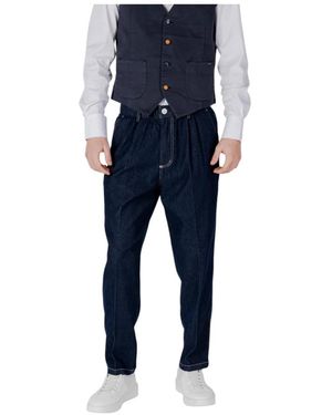 Gianni Lupo Loose-Fit Jeans - Azul