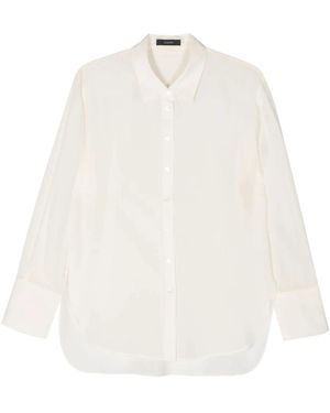 JOSEPH Overhemden ,Wit ,Zijden Witte Long Sleeve Shirt