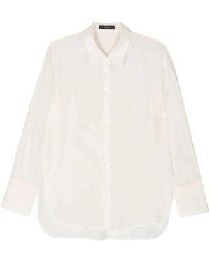 JOSEPH Overhemden ,Wit ,Zijden Witte Long Sleeve Shirt