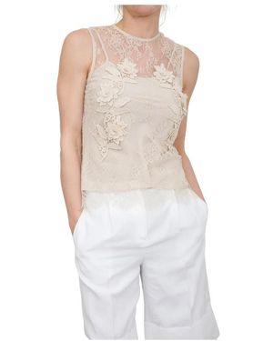 Blugirl Blumarine Sleeveless Tops - White