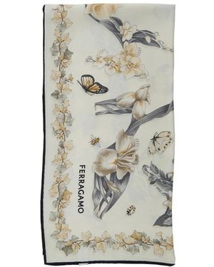 Ferragamo Silky Scarves - Gris