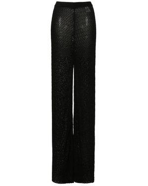 TOTEME Stilvolle häkelhose - Schwarz