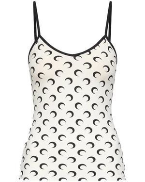 Marine Serre Sleeveless Tops - Black