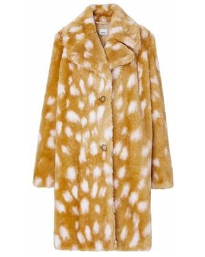Burberry Faux Fur & Shearling Jackets - Metallic