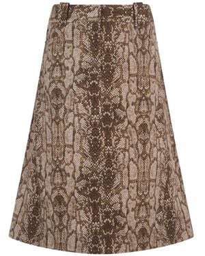 Alberta Ferretti Midi Skirts - Brown
