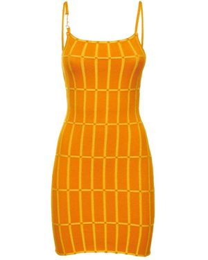 Jacquemus Figurbetontes Kleid - Orange