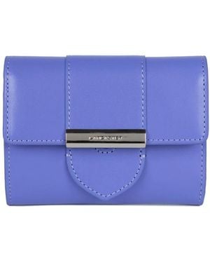 Lancaster Accessoires ,Blauw ,Leer Paris Ily Flap Portemonnee Met Sluiting