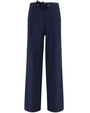 Forte Forte Straight Trousers - Blauw