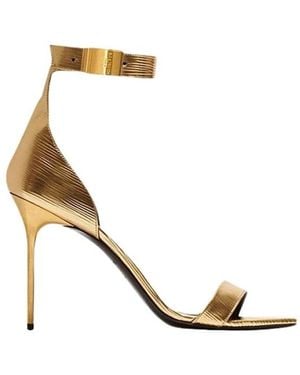 Balmain High Heel Sandals - Metallic