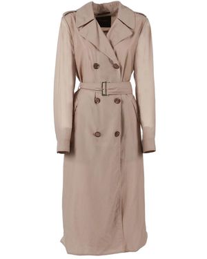 Moorer Double-Breasted Coats - Marrón