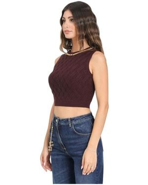 Elisabetta Franchi Sleeveless Tops - Blu