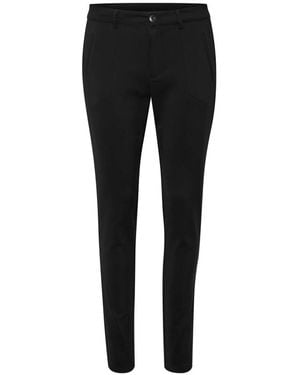 Kaffe Slim-Fit Trousers - Black