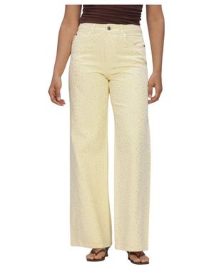 Harper & Yve Jeans ,Geel ,Katoen Mayra-Pa - Naturel