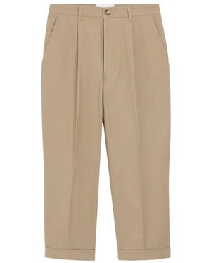 Ami Paris Straight Trousers - Natural