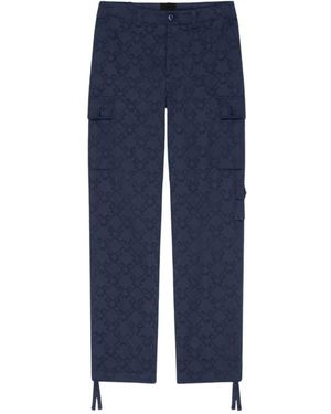 Givenchy Stilvolle Jacquard Cargo Hose - Blau