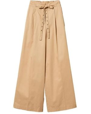 Twinset Wide Trousers - Natural