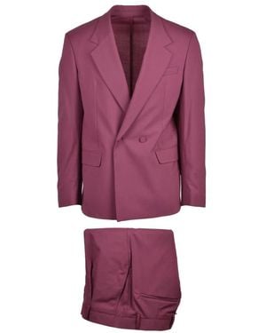MARSĒM Double Breasted Suits - Purple