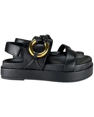 Coccinelle Flat Sandals - Noir