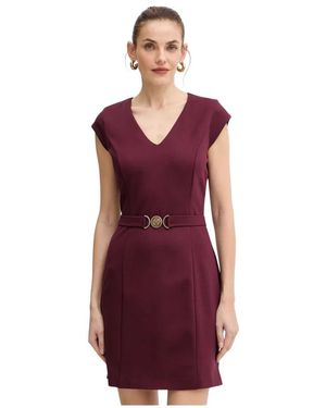 Guess Kleedjes ,Rood ,Polyester Chrissy Jurk - Paars