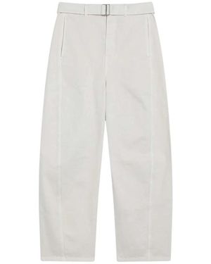 Lemaire Wide Trousers - White