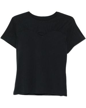 Rails Janis T-Shirt Met Hartvormige Halslijn - Zwart
